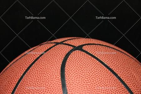تصویر با کیفیت توپ بسکتبال از نمای نزدیک
